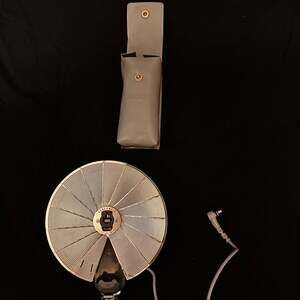 Vintage Honeywell Tilt-A-Mite Folding Fan Camera Flash with Case Vintage Honeywe